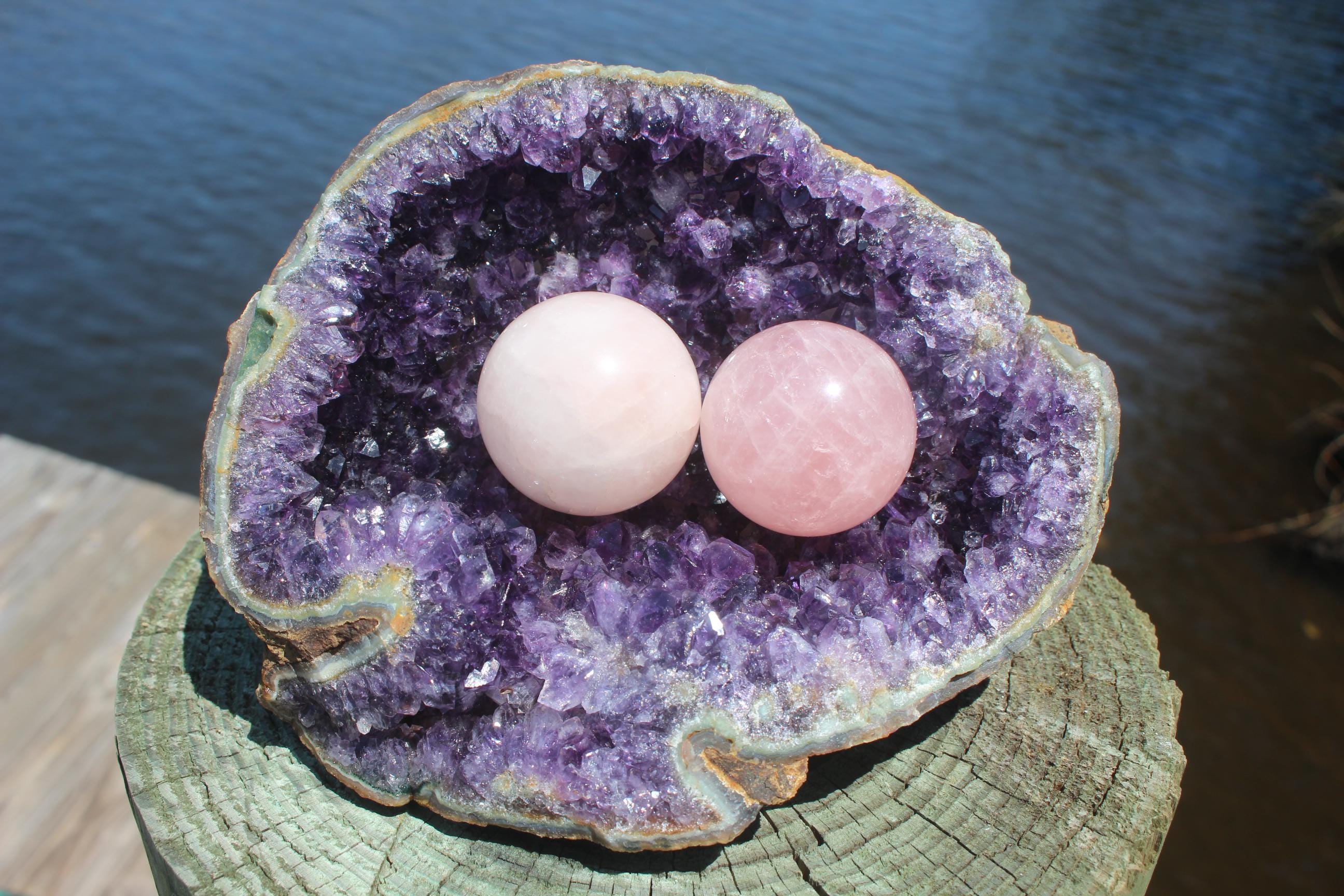 Amethyst Geode Crystal Bowl. Large Amethyst Cluster, Beautifully Shaped- Raw Purple Amethyst Specimen, Boho Crystal Home Décor,