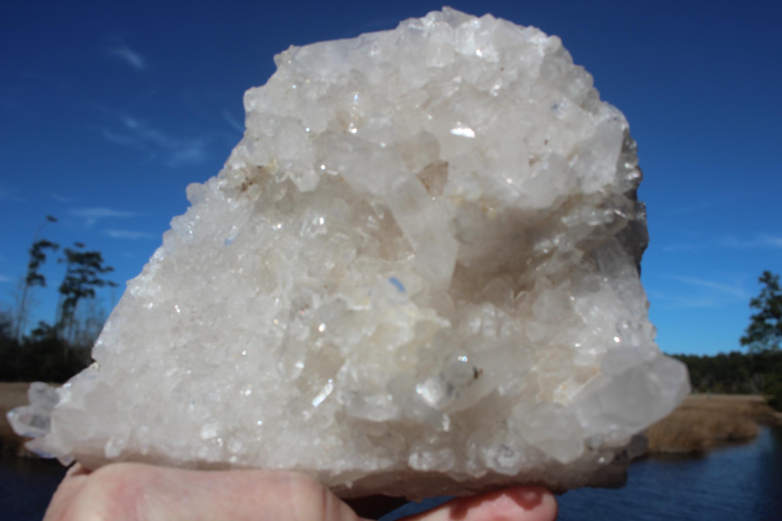 Quartz Crystal Cluster DoubleSided, Clear Raw Natural Specimen. Sparkling Terminations , Boho Home Décor, Mineral Collections!