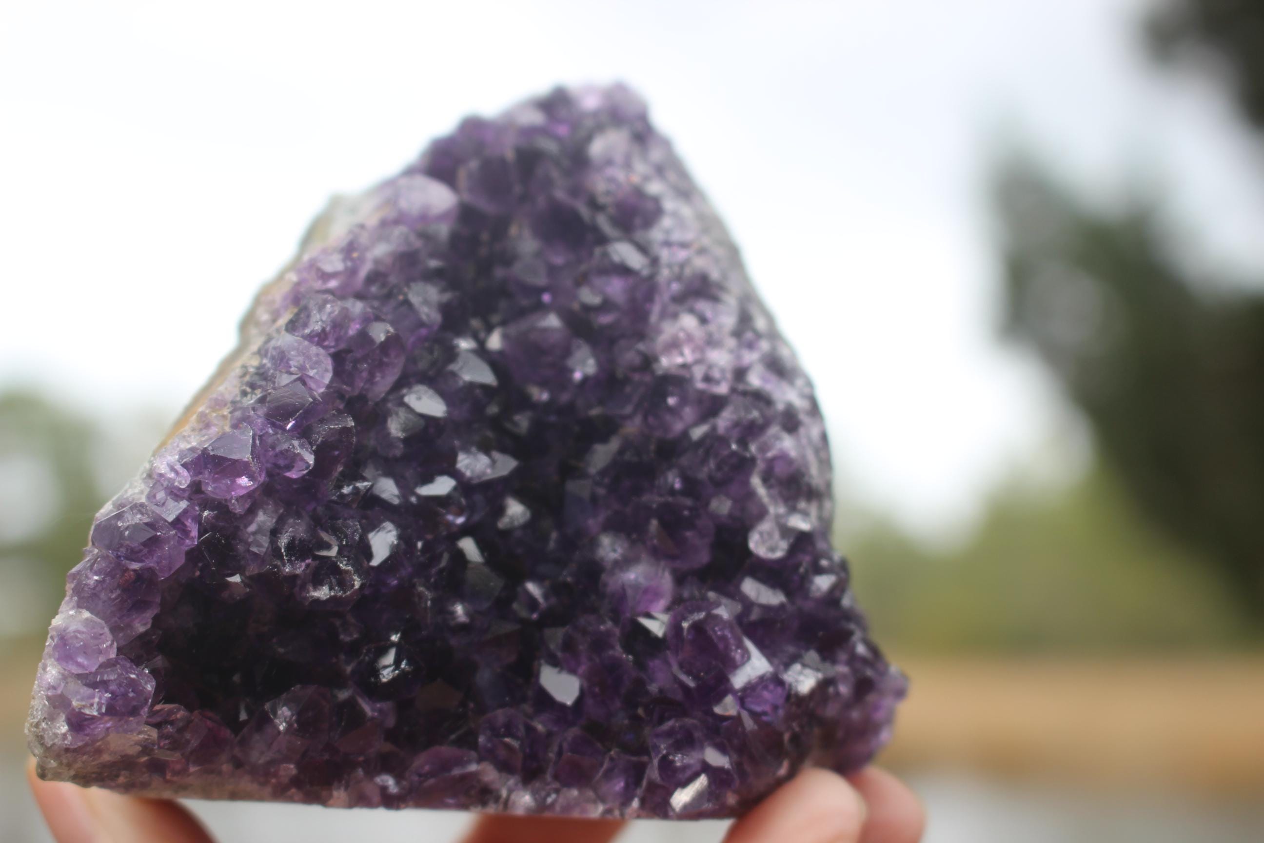 Amethyst Geode Crystal Cluster, Self Standing Boho Crystal Home Decor, Deep Purple Amethyst, Rockhound Special. Start a collection!