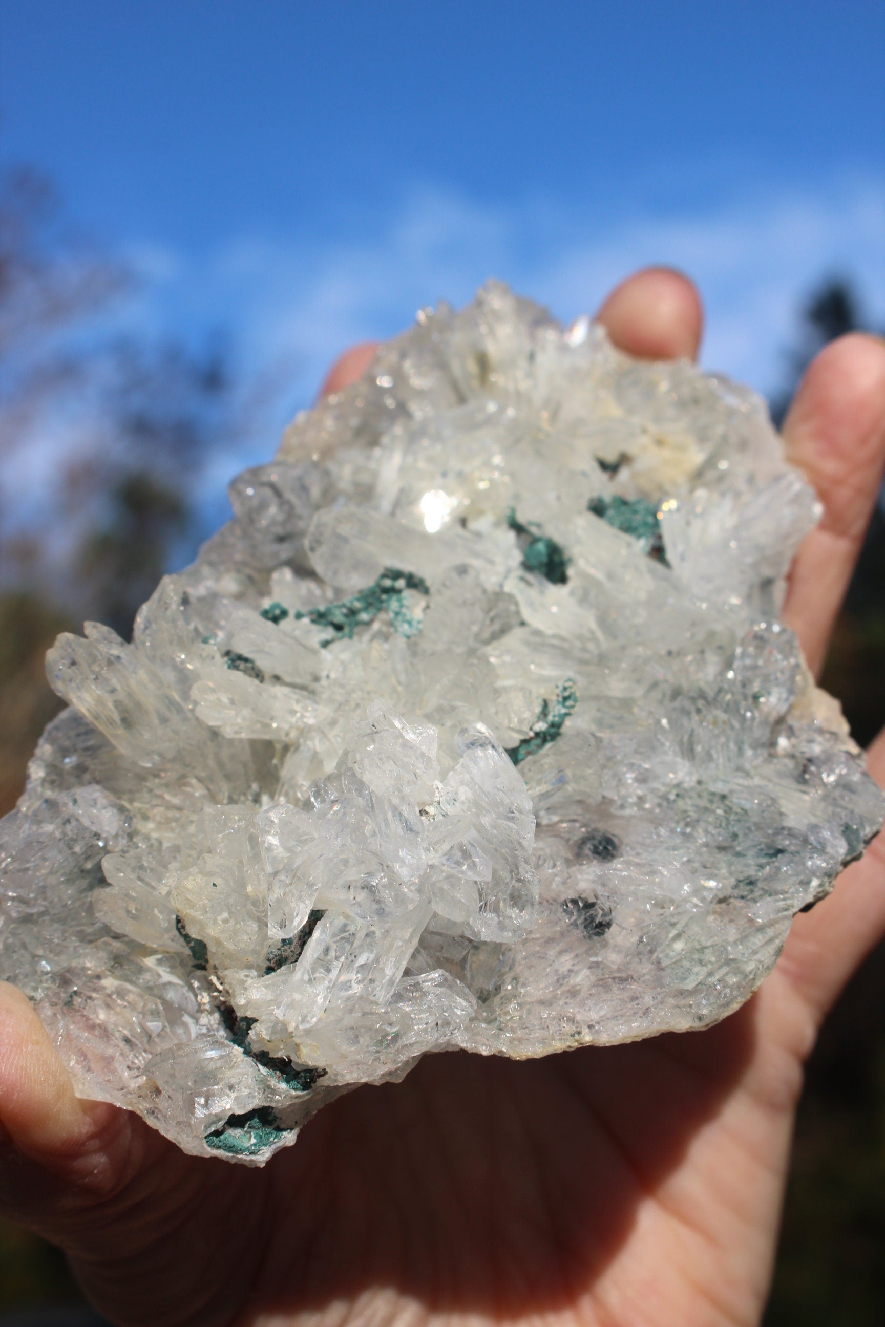 Rare Rose Amethyst Crystal Cluster- Large Raw Natural Gemstone W/ 100's of small Needle Quartz Points. Thin Matrix ,Exceptional Quality.