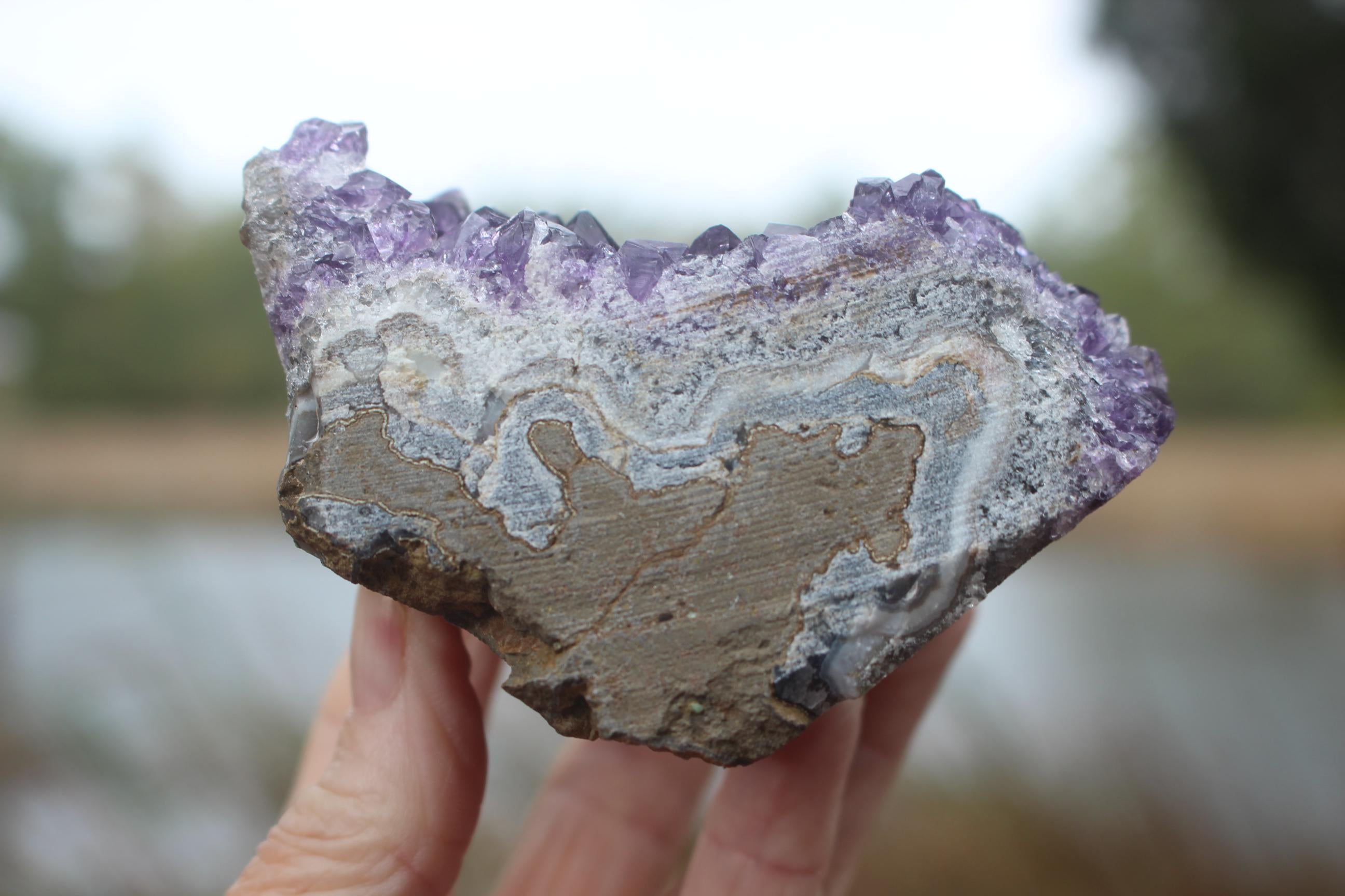 Amethyst Geode Crystal Cluster, Self Standing Boho Crystal Home Decor, Deep Purple Amethyst, Rockhound Special. Start a collection!