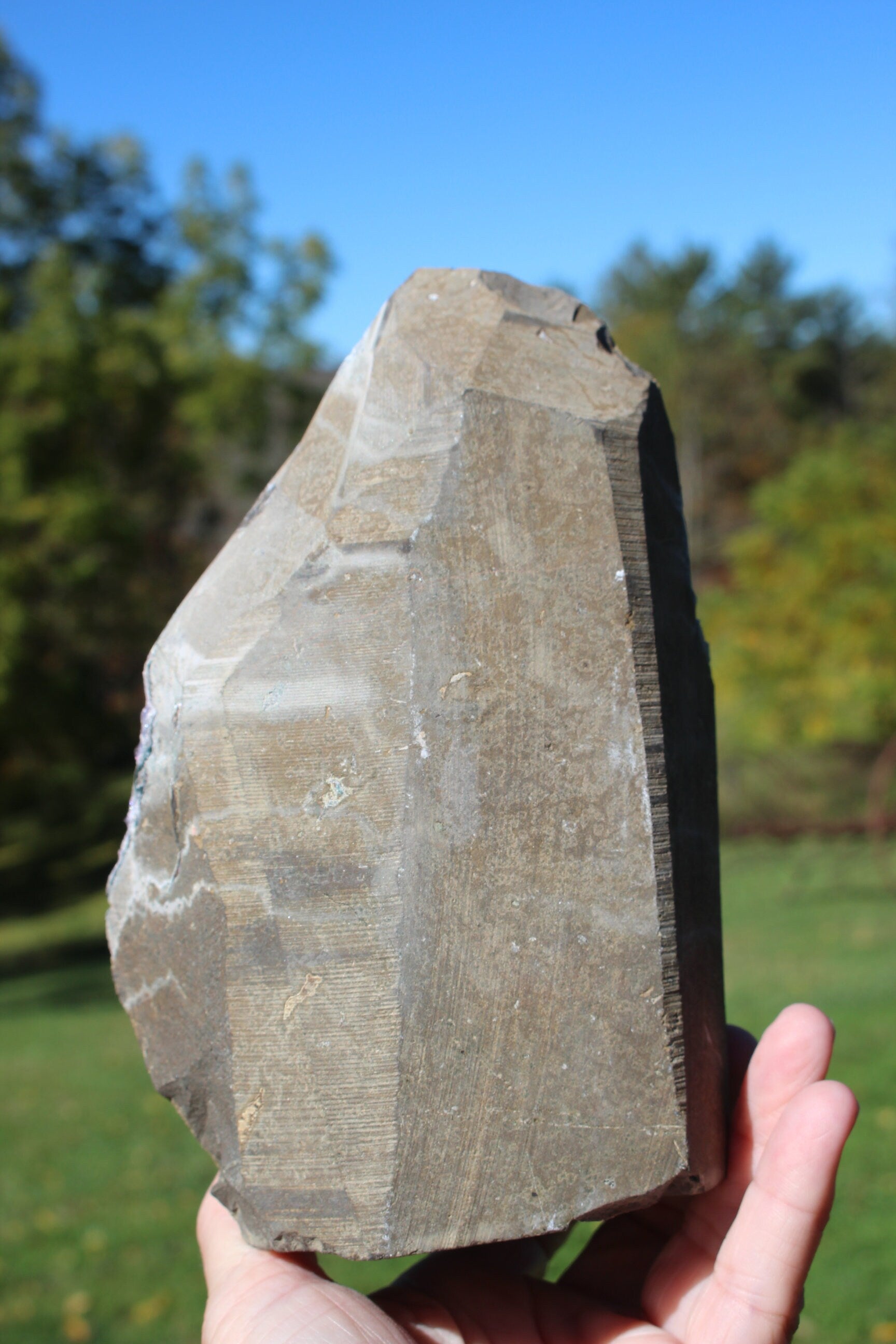Amethyst Geode Cathedral, Crystal Gemstone Cluster, Boho Home Décor, Deep Purple Druzy Specimen w/ Ledges. 4 lb.'s!