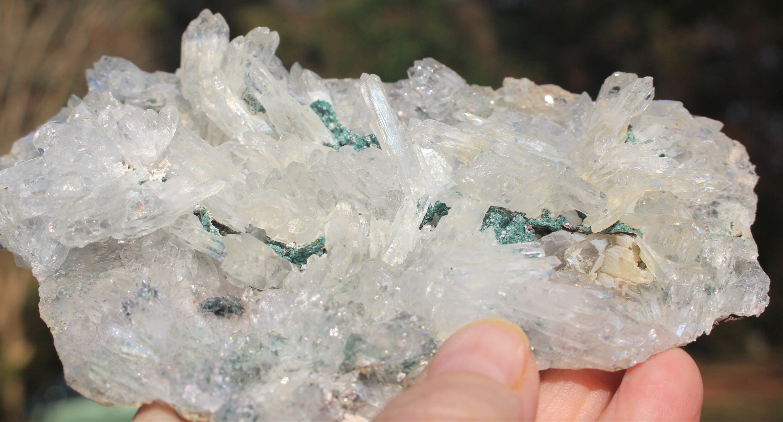 Rare Rose Amethyst Crystal Cluster- Large Raw Natural Gemstone W/ 100's of small Needle Quartz Points. Thin Matrix ,Exceptional Quality.