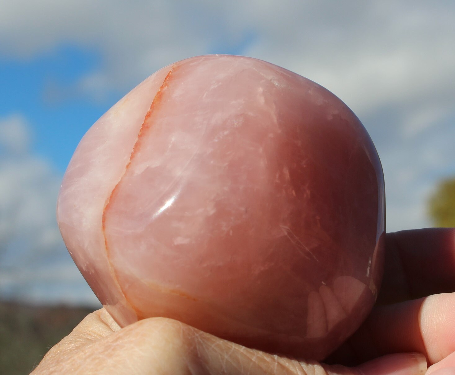 EX Large Polished Rose Quartz Free Form Gemstone, Gemmy Pink Mineral Specimens, Huge Palm Stone, Therapy Stone, Paperweight!