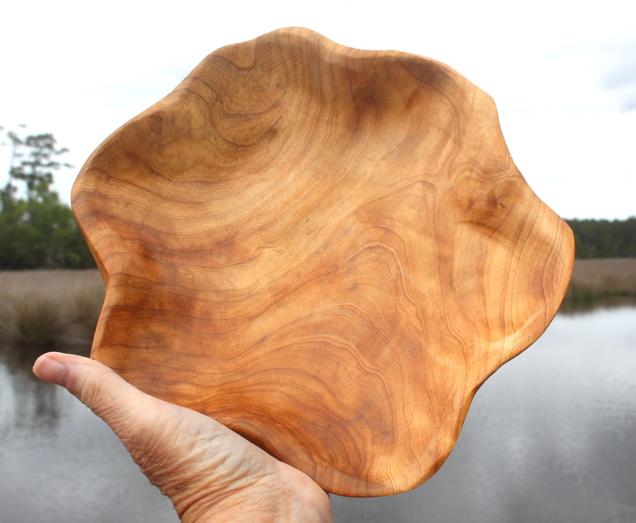 Hand Carved Wooden Bowls, Star Shaped Sustainably Harvested Wood, Fruit, Bread or Trinket Bowl