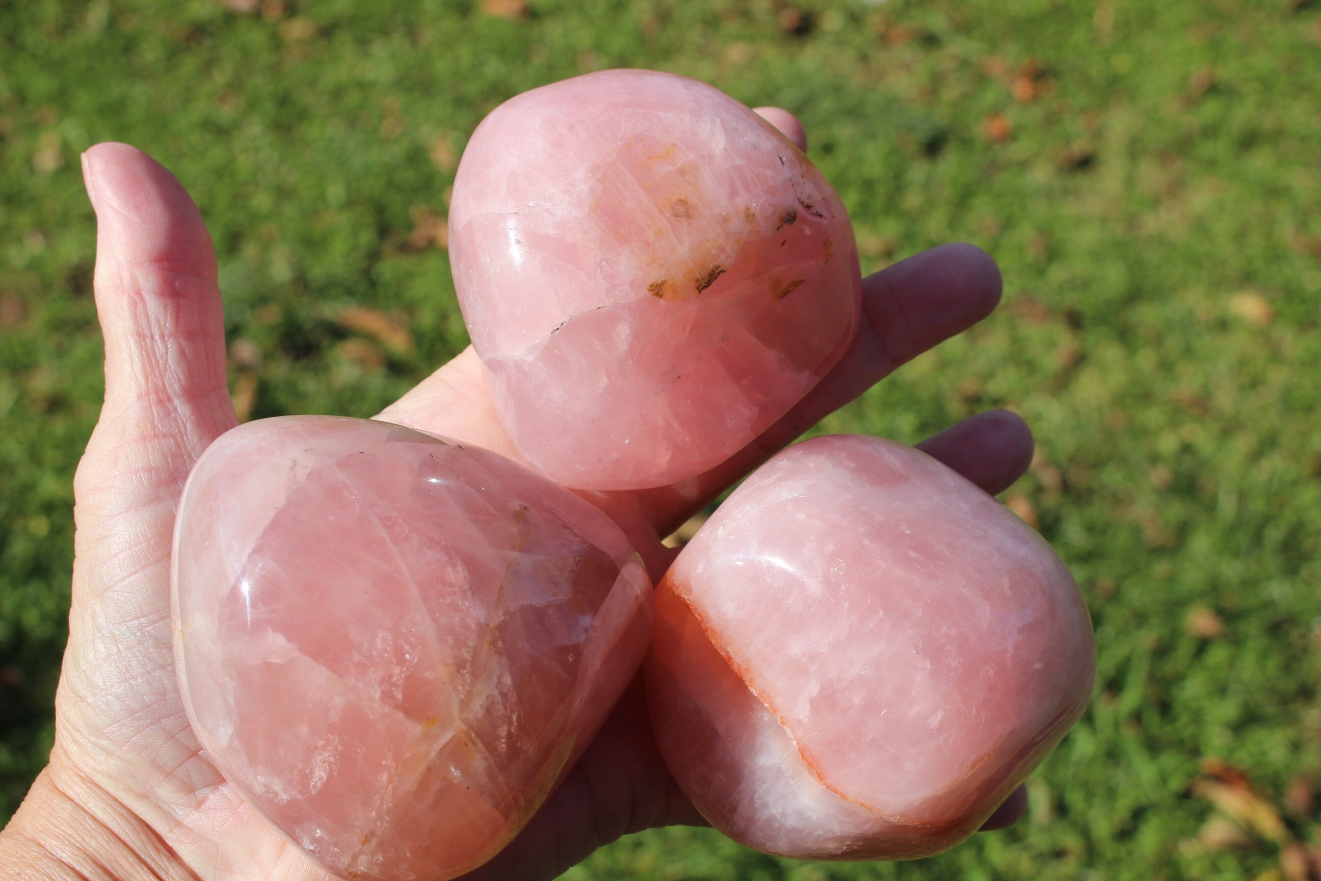 EX Large Polished Rose Quartz Free Form Gemstone, Gemmy Pink Mineral Specimens, Huge Palm Stone, Therapy Stone, Paperweight!