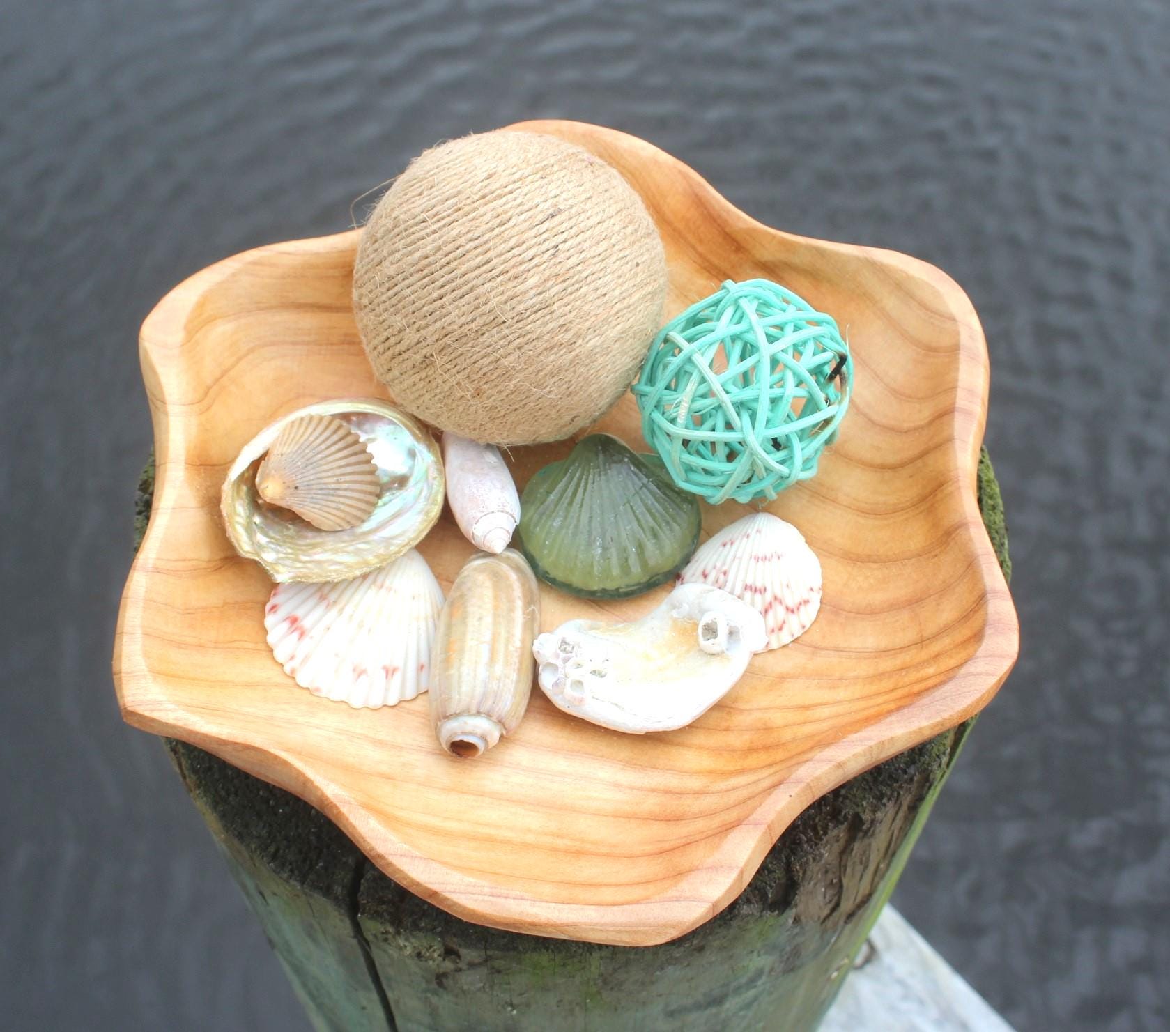 Hand Carved Wooden Bowls, Star Shaped Sustainably Harvested Wood, Fruit, Bread or Trinket Bowl