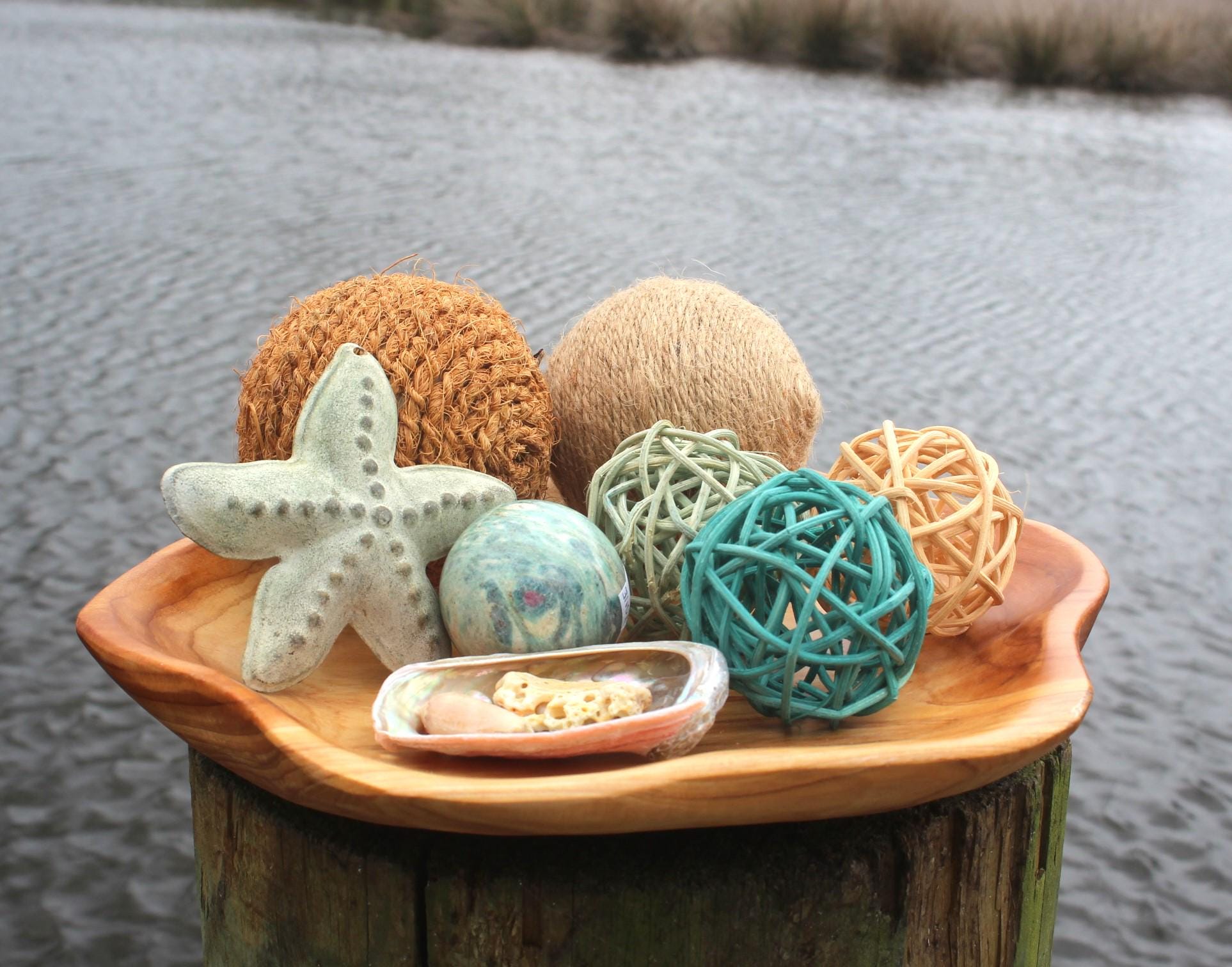 Hand Carved Wooden Bowls, Star Shaped Sustainably Harvested Wood, Fruit, Bread or Trinket Bowl