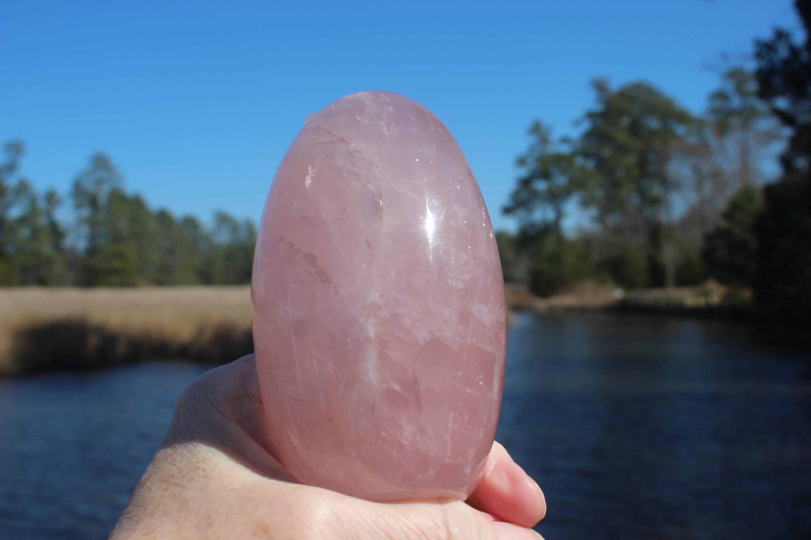 Tall Rose Quartz Tower Obelisk Specimen. Polished Rose Free Form Gemstone, Gemmy Pink Crystal, Self Standing, Meditation Spa Rooms.