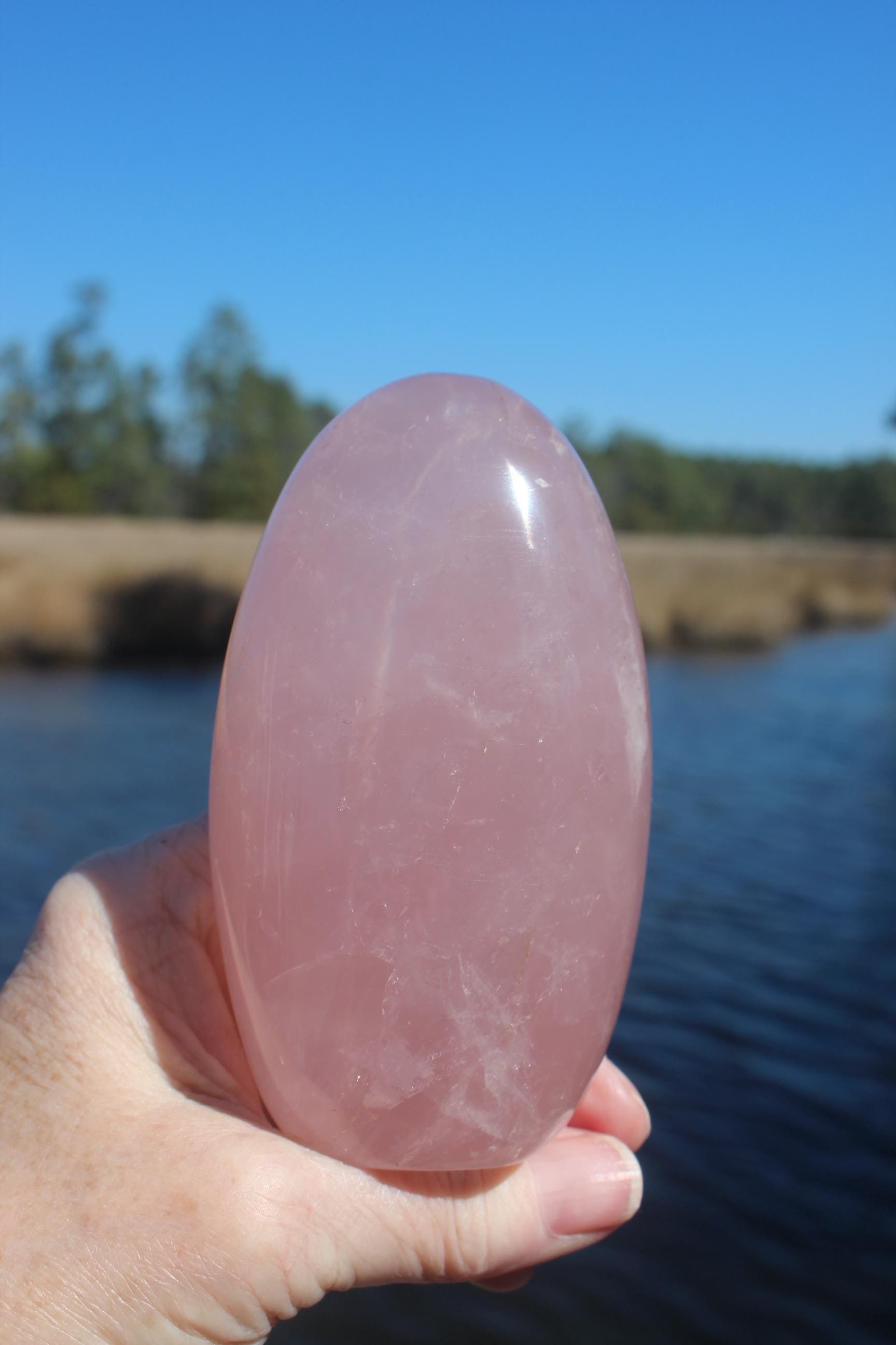 Tall Rose Quartz Tower Obelisk Specimen. Polished Rose Free Form Gemstone, Gemmy Pink Crystal, Self Standing, Meditation Spa Rooms.
