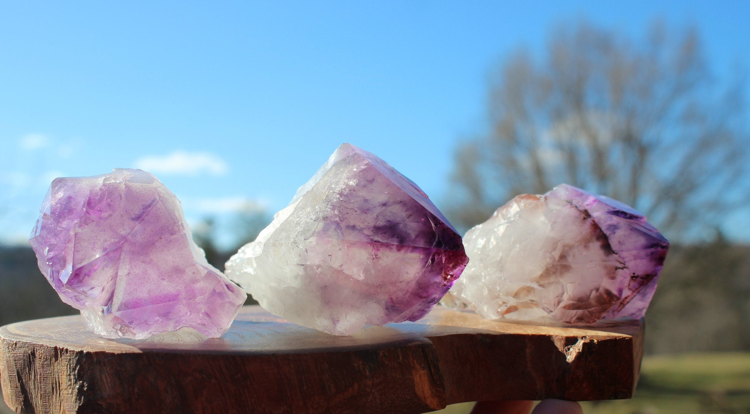 Large Purple Amethyst Points, Large Scepters, Raw Crystal Wand Points, Altars, Ceremonies, Grids, Gemstone Collectibles!