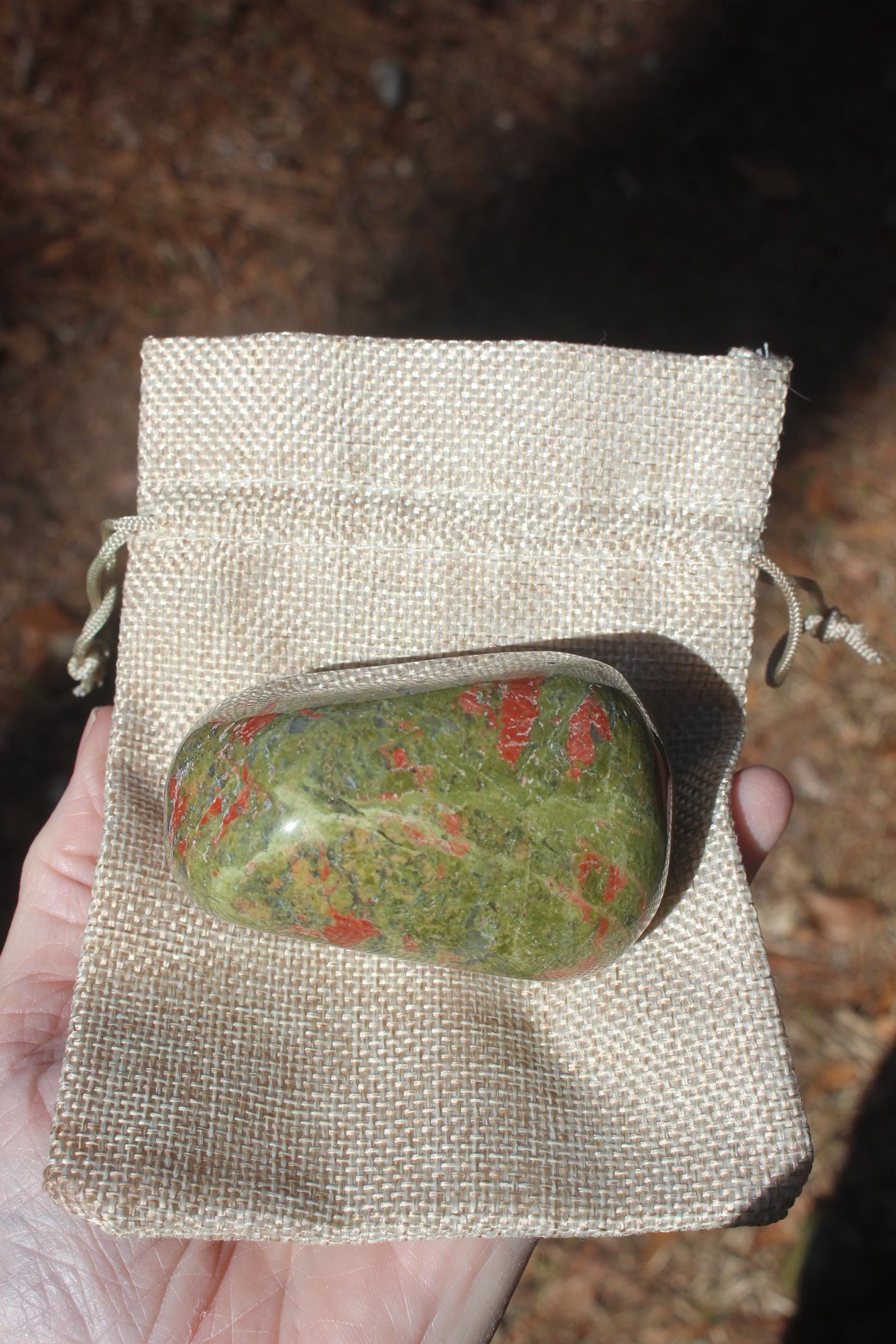 Unakite Large Free form Specimen, Polished Unakite Therapy Stone, Meditation Rooms, Perfect Rockhound Paperweight, Gemstone Collectible!