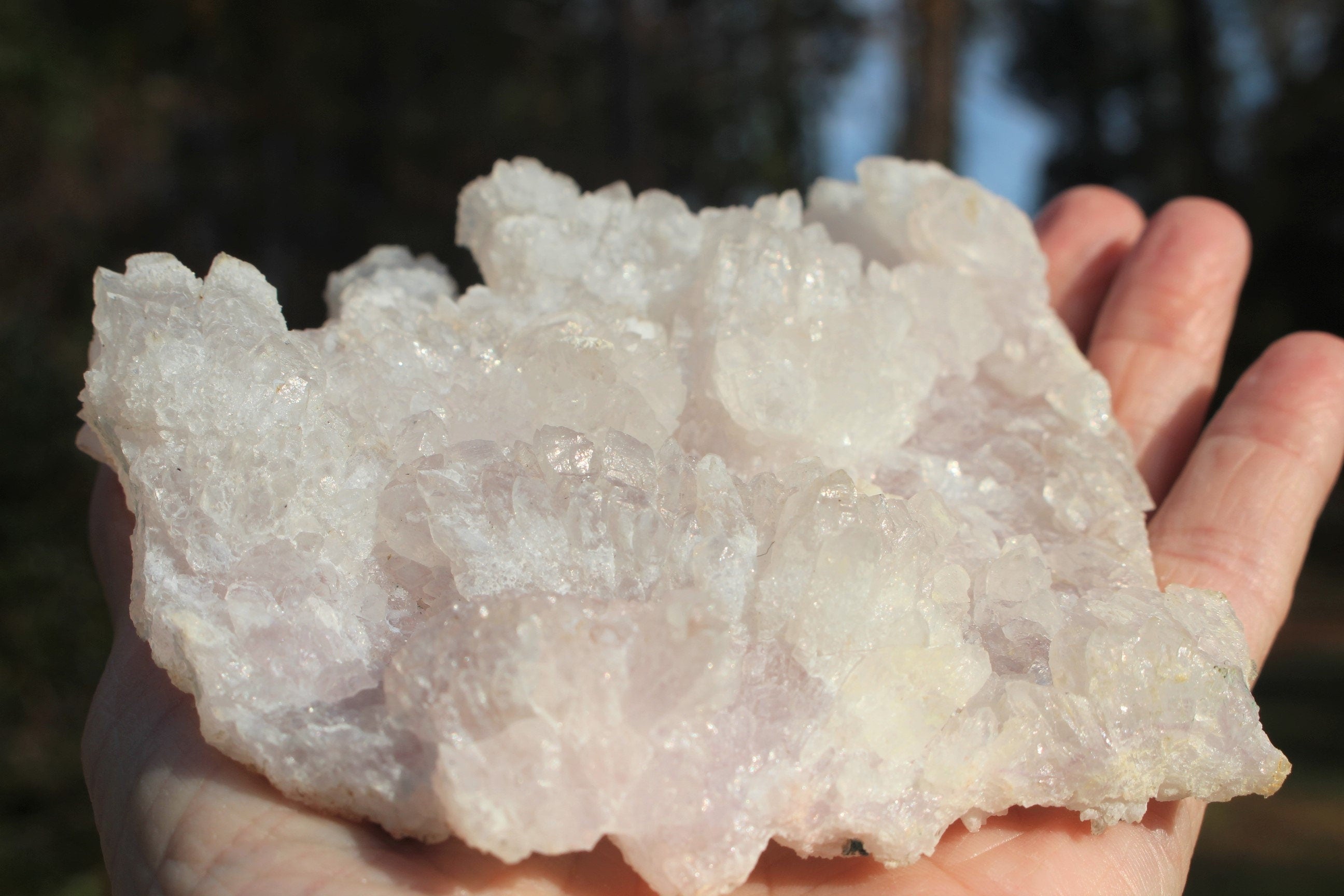 Exceptional Quality Rose Amethyst Crystal Cluster- Raw Natural Gem w/ Watercolor Pink Druzy Quartz, Brazilian Amethyst Collectible!,