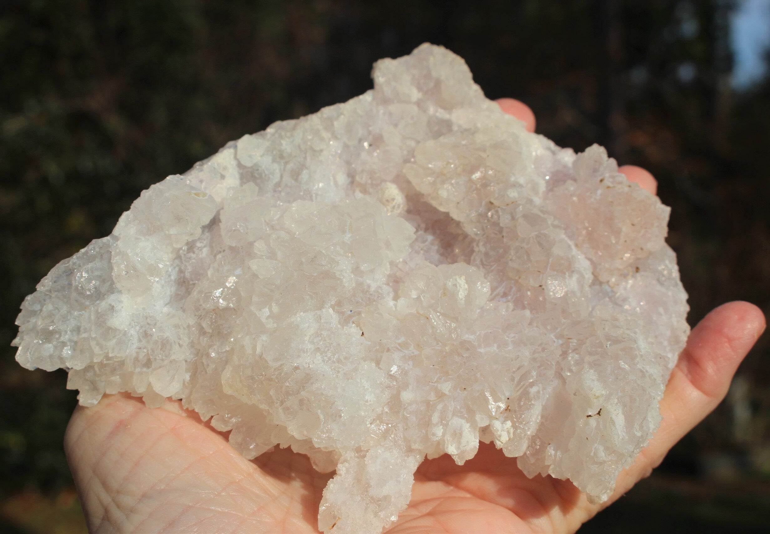 Exceptional Quality Rose Amethyst Crystal Cluster- Raw Natural Gem w/ Watercolor Pink Druzy Quartz, Brazilian Amethyst Collectible!,