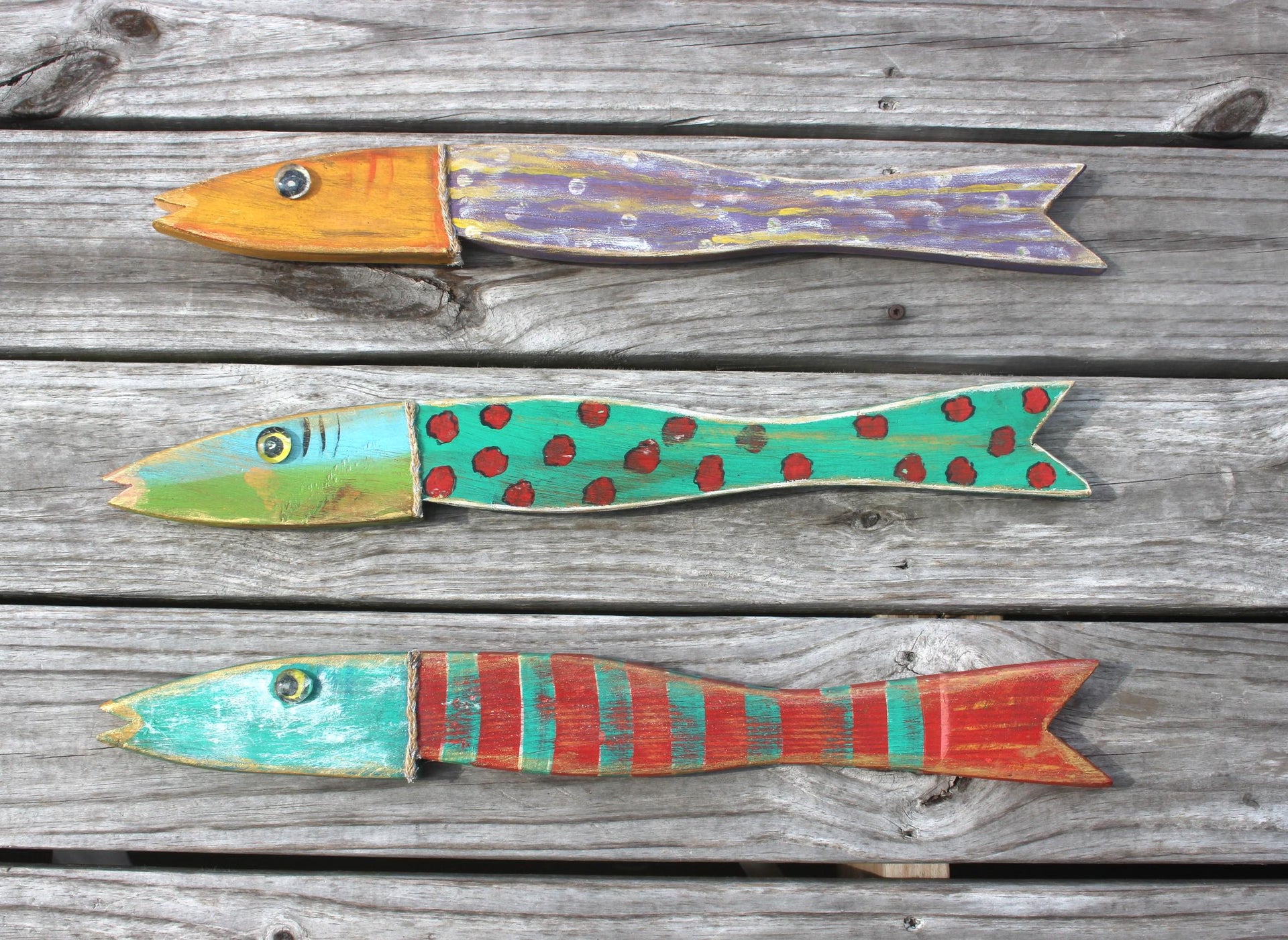 fish lure on fence Lee Lures Custom Baits decorative only Wooden Fish For Bait Shop