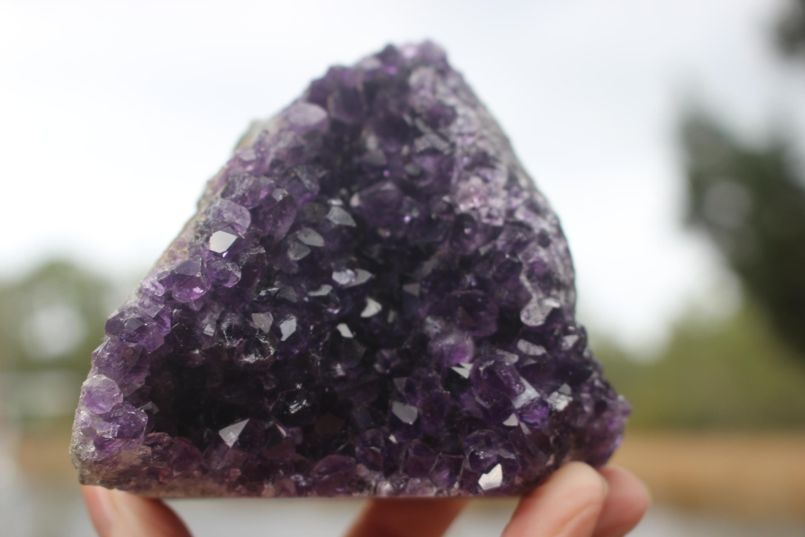 Amethyst Geode Crystal Cluster, Self Standing Boho Crystal Home Decor, Deep Purple Amethyst,  Rockhound Special. Start a collection!