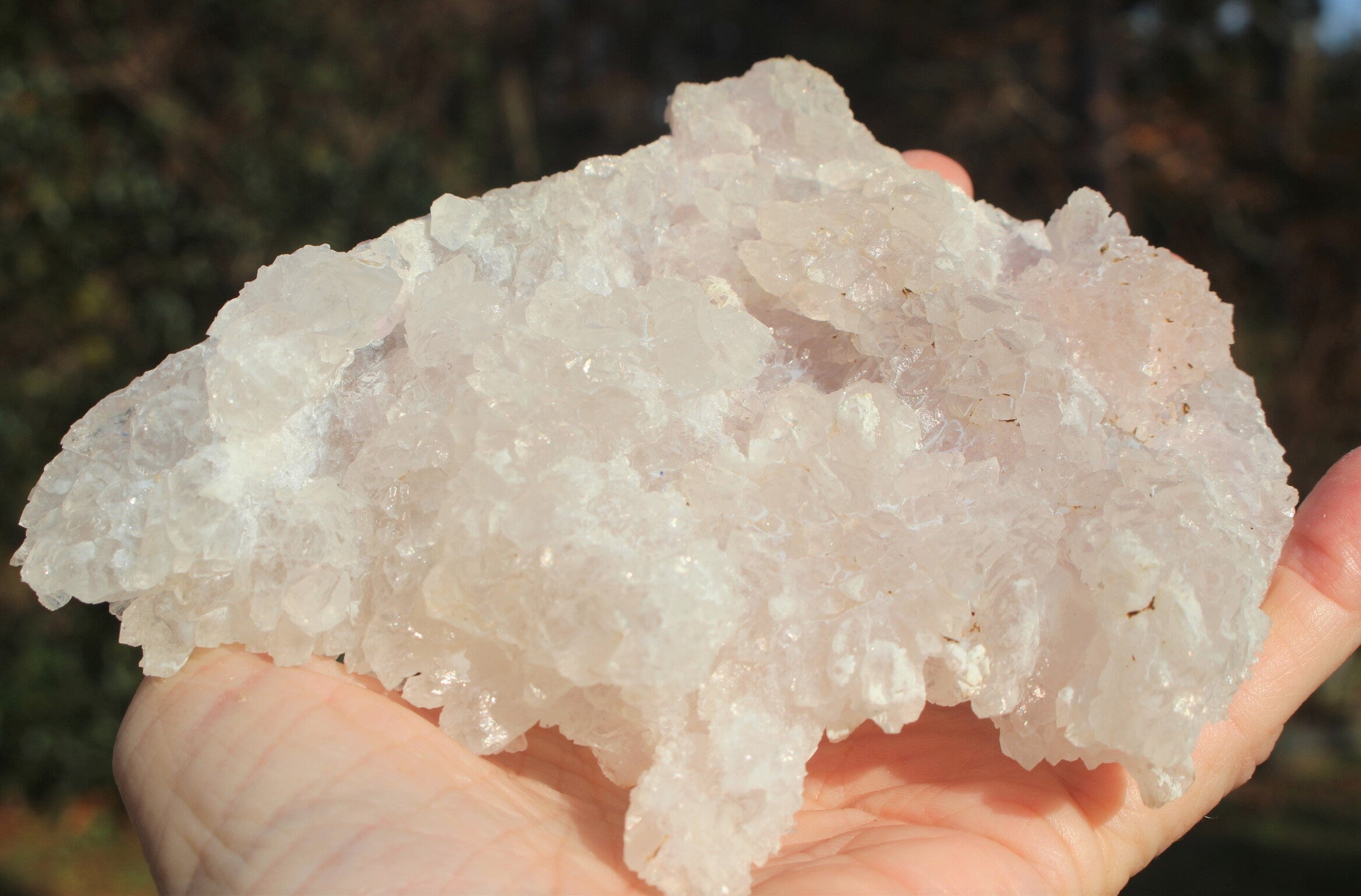 Exceptional Quality Rose Amethyst Crystal Cluster- Raw Natural Gem w/ Watercolor Pink Druzy Quartz, Brazilian Amethyst Collectible!,