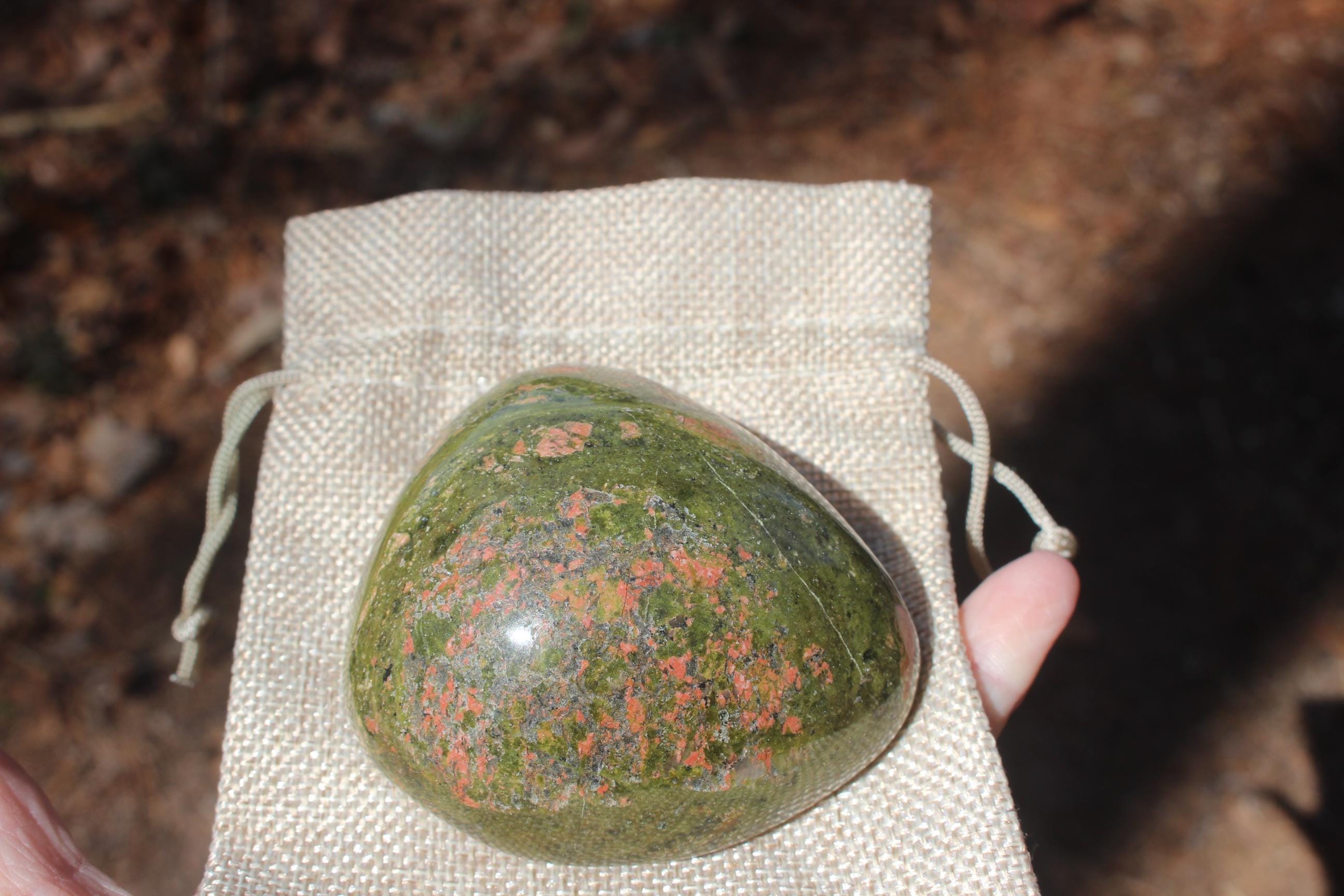 Unakite Large Free form Specimen, Polished Unakite Therapy Stone, Meditation Rooms, Perfect Rockhound Paperweight, Gemstone Collectible!