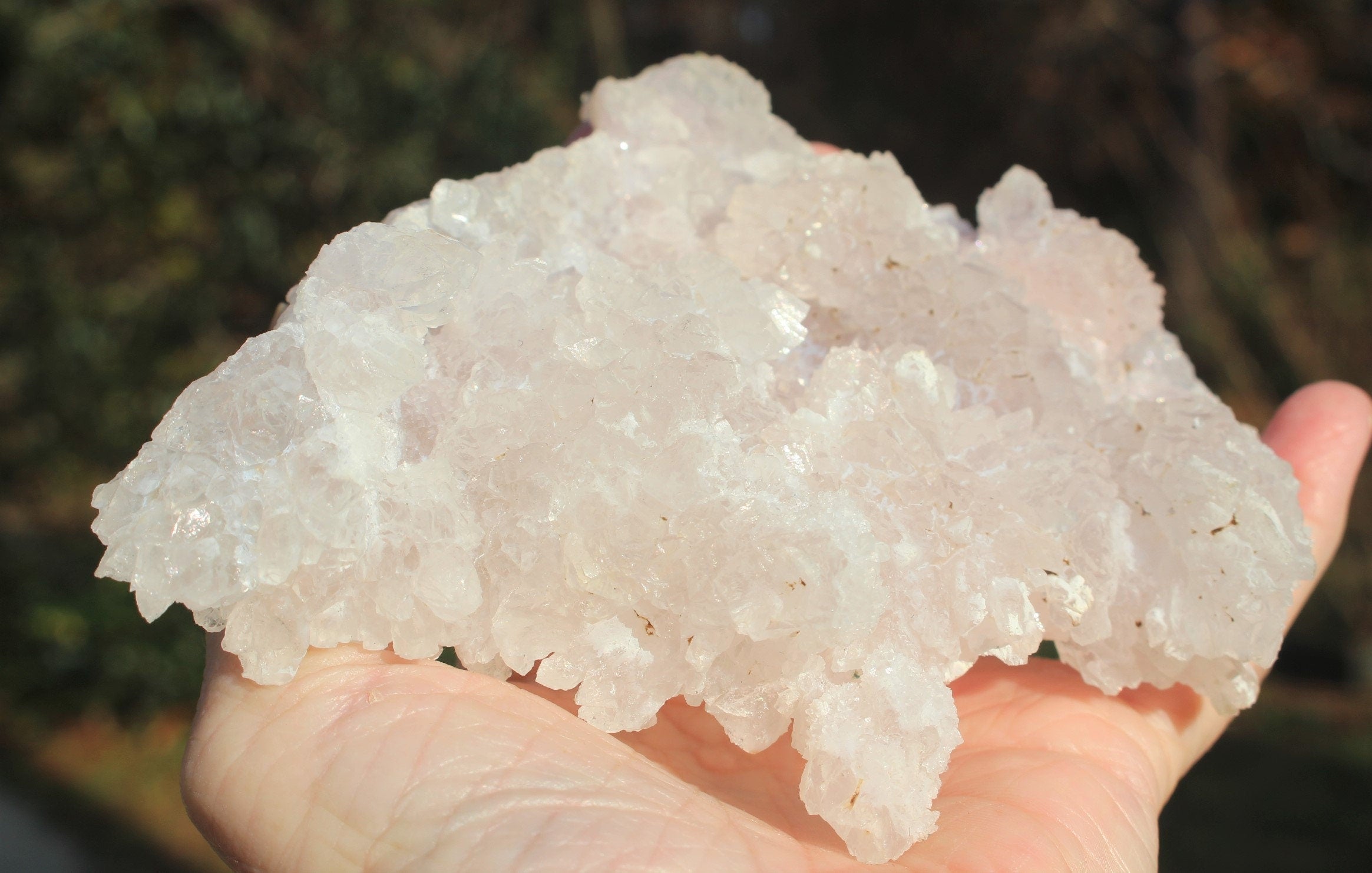 Exceptional Quality Rose Amethyst Crystal Cluster- Raw Natural Gem w/ Watercolor Pink Druzy Quartz, Brazilian Amethyst Collectible!,