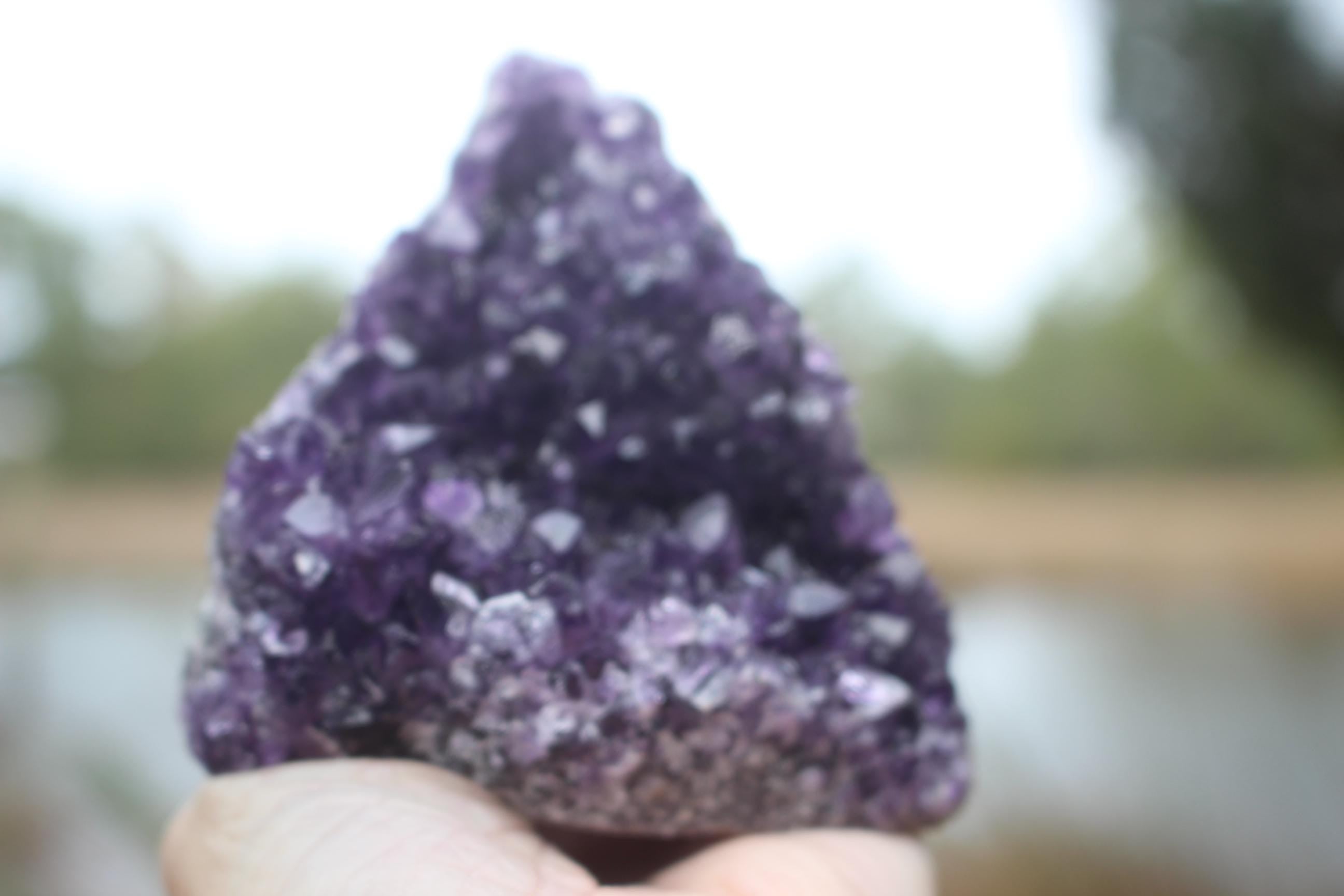 Amethyst Geode Crystal Cluster, Self Standing Boho Crystal Home Decor, Deep Purple Amethyst,  Rockhound Special. Start a collection!