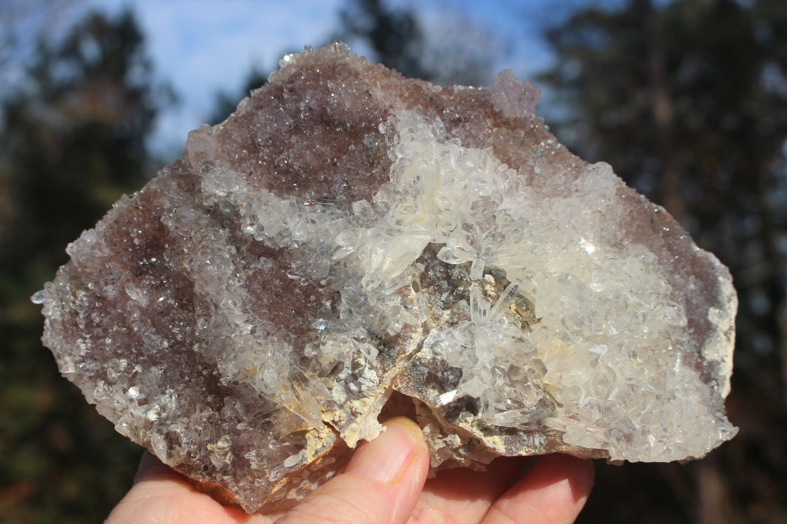 Exceptional Quality Rose Amethyst Crystal Cluster, w/  Needle Quartz &Druzy Brazilian Amethyst. Collectors Gem